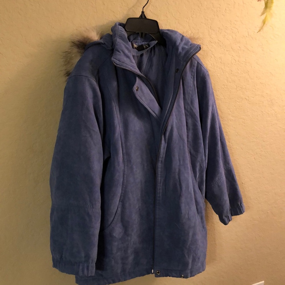 Fur Hoodie Petite Coat/Jacket